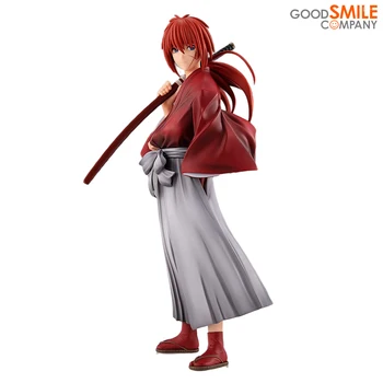 100% Original Bom Sorriso POP-UP do DESFILE Himura Kenshin Anime Modelo Figura Collecile Brinquedos de Ação Presentes