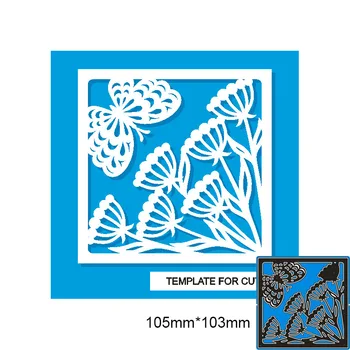 105*103mm borboleta dente-de-Leão Novo Corte de Metal Morre decoração de Scrapbook em Relevo em Papel Ofício Álbum Cartão Punch Faca