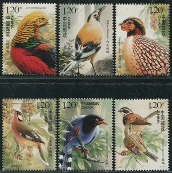 6 PCS,China Carimbo de Postagem,2008-4,Pássaro Carimbo, Animal, Carimbo,Carimbo de Coleção,em Bom estado de Coleta,Nova UNC,MNH