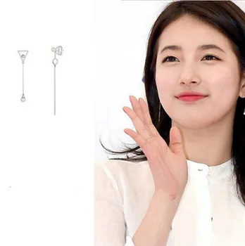 A Bae Suzy mesmo brincos coreano temperamento para as mulheres brincos bijuterias mujer geométricas brinco Namorada presentes