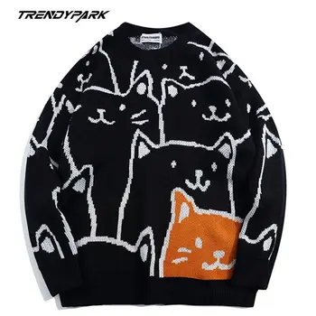 AAASweater Borboleta de Impressão de Malha Macia O-pescoço Pullover dos Homens com Roupas Harajuku Casual Streetwear Malhas Oversize Tops de Camisola