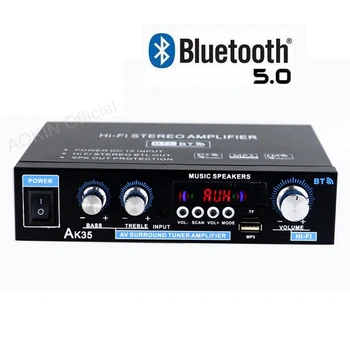AK35 800W Casa Amplificadores Digitais de Áudio 110-240V Baixo de Potência de Áudio Bluetooth Amplificador hi-fi de FM Auto Música Subwoofer alto-Falantes