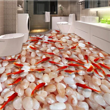 beibehang Definição de paralelepípedos peixinho wc, casa de banho quarto em 3d ladrilhos 3D impermeável auto-adesivo de parede