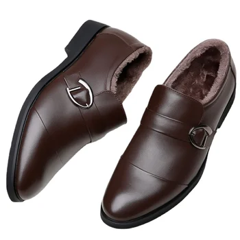 C151 Primeira Camada de Couro Sapatos de Couro para Homens de Pé em Couro de Negócios Vestido Casual Sapatos para Homens Jovens Sapatos Pequenos Sapatos de Couro