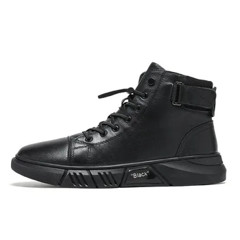 Casual Sapatos de Desporto masculino Lã Quente resistente ao Desgaste Tênis PU Sapatos de Skate Sapatos Zapatillas Hombre Homens Sapatos
