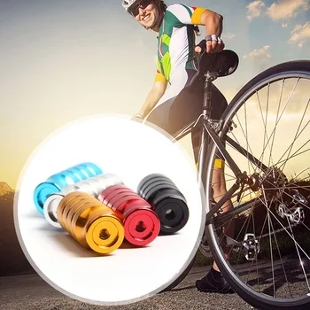 Ciclismo bicicletários MTB Liberação Rápida da Liga de Alumínio de quadros de Hub Extensão de Rack Eixo Frontal da Lâmpada do Farol Titular Moto Peças