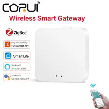 CORUI TUYA Zigbee Smart Home Gateway de Hub Vida Inteligente APP de Controle Remoto sem Fio Suporte Alexa Inicial do Google Dispositivos Inteligentes