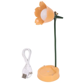 Flor de Lâmpada de Mesa LED Estudante de Iluminação para Quarto de Contato com os Olhos Proteção USB