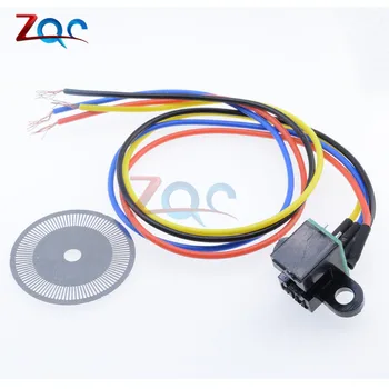 Fotoelétrico Sensor de Velocidade do Encoder Codificado Disco de Código de Roda para a Freescale Carro Inteligente 5V