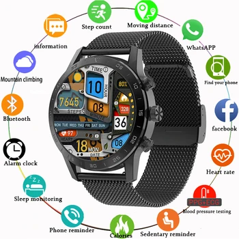 Full Touch de Esportes Inteligente Relógios de Homens De 1,39 Polegadas 454*454 HD Pixel de Fitness Impermeável relógio de Pulso das Mulheres de Chamada Bluetooth Smartwatch Caixa