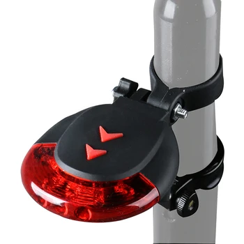 IPX4 Impermeável Bicicleta do Laser lanterna traseira de 5 LED USB Recarregável 7 Modos de Noite Aviso MTB Bicicleta Lâmpada de Luz de Bicicleta