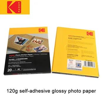 Kodak Papel Fotográfico Brilhante A4 6 polegadas de Cor jacto de tinta A6 Cola de Volta 4R Impressora Mão de Conta Adesivo Família Auto-adesivo