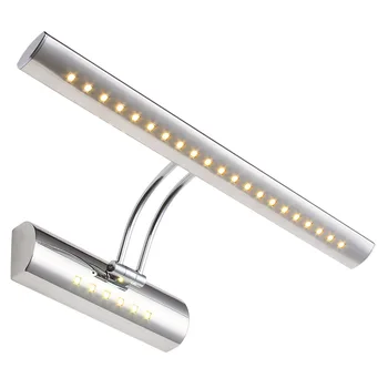 LED Espelho para Maquiagem Leve Inoxidável, Lâmpada de Parede Decoração de Casa Moderna Ligths Com Interruptor para o Banheiro do Quarto de AC 110V 220v WY428