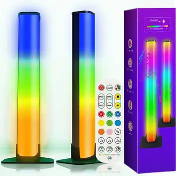 Led Lâmpada de Tabela RGB Ritmo de Captação de Luz da Noite USB Atmosfera de Luz de Sala de Jogos área de Trabalho a Luz da Decoração