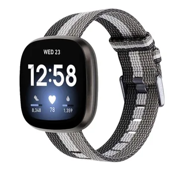 Lona de Banda Compatível para o Fitbit Versa3 Inteligente Respirável Pano Macio Tecido Substituição da Correia para o Fitbit Smart Watch WB290