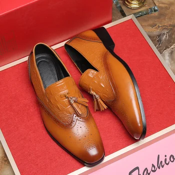 masculina primavera zapatos de couro couro de sapato preto para grandes tênis 2020 vestir zapatillas tamanho homens cuero moda uomo casuales