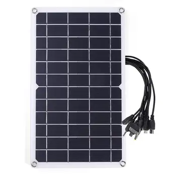 O Painel Solar portátil Solar de Carregamento de Painéis Portáteis 5V Solar Impermeável Carregador Com Cabo de Carregamento Para Telefones celulares Tablets