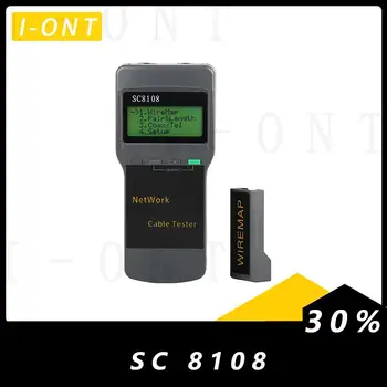 SC8108 de LCD Portátil Testador de Rede Medidor&LAN Telefone Testador de Cabos & Medidor Com Display LCD RJ45