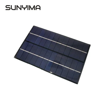 SUNYIMA 1PCS 12V 4,2 W 130*200MM Silício Policristalino Solar Painel Solar Epóxi Conselho Carregador Célula Solar DIY Para o Telefone Brinquedos