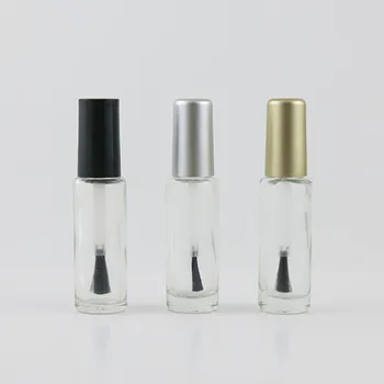 Vazio de esmalte Frasco com Pincel cap 8ml Pequenas Unhas polonês Claro Recipiente de Garrafas de vidro Cosméticos de Maquiagem Tubo 24pcs